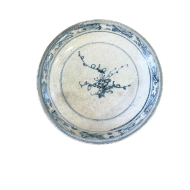 This authentic antique bowl from the Hoi An Hoard, recovered from a Vietnamese shipwreck, measures 5.25inches in diameter...