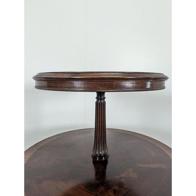 Brown English Mahogany Display Stand with Lion Heads For Sale - Image 8 of 10