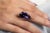 Amethyst Cocktail Ring Size 7, 18.2ct Pear Cut in 14k Gold by VRJewels For Sale - Image 9 of 16