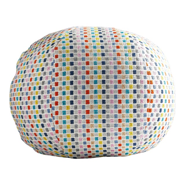 The House of Scalamandré Odette Weave Sphere Pillow, Confetti For Sale