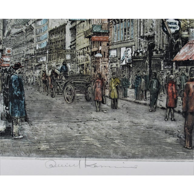 Robert Kasimir, Busy Street, Vienna, Circa 1970 For Sale In San Francisco - Image 6 of 8