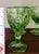1970s Fostoria Green Moonstone Wine Glasses Set 4 For Sale - Image 5 of 12