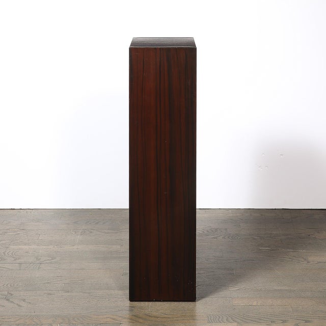 Pair of Art Deco Rectilinear Rosewood Pedestals For Sale - Image 9 of 15