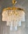 Chandelier with Opaline Glass Rods, Italy, 1970s For Sale - Image 9 of 9