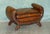 Exceptional pair of fully restored, Edwardian hand dyed cigar brown leather footstools, Circa 1900–1910 Remarkable for...