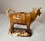 19th Century Rare Early Antique Staffordshire Pottery Brown Drip Glaze Cow Creamer Sculpture For Sale - Image 4 of 17