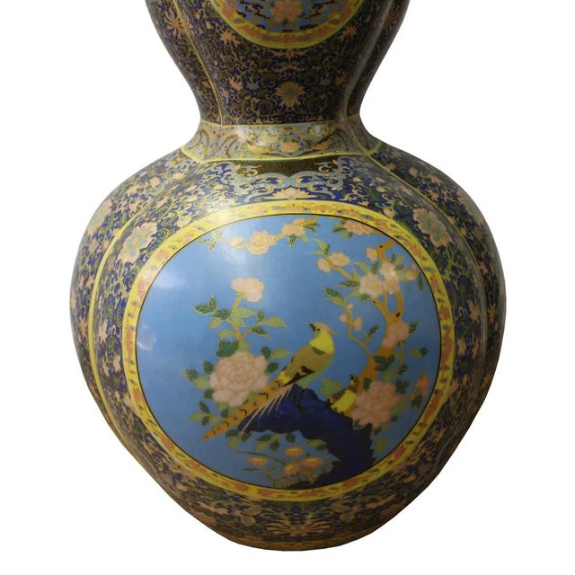 Chinese Gourd Shape Porcelain Vase For Sale In San Francisco - Image 6 of 8
