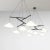Mid-Century Modern Monumental Daniel Becker 'Emily 9' Chandelier in Matte White for Moss Objects For Sale - Image 3 of 12