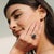 Black Black Star Gemstone Cocktail Ring With Halo Zircons - Size 7 For Sale - Image 8 of 12