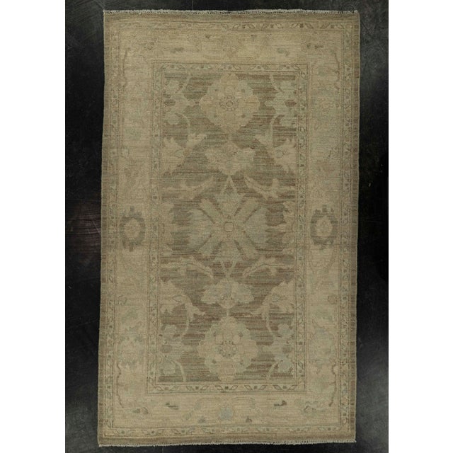 Brown Oushak Rug 2'11" x 4'11" #21360 For Sale - Image 8 of 8