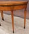 Wood Late 18th Century Pair of George III Floral Wreath Painted Crossbanded Satinwood Demilune Card Tables For Sale - Image 7 of 18