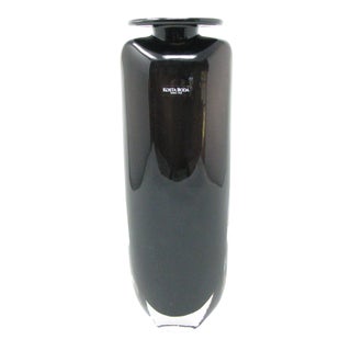 Vintage Kosta Boda Kjell Engman Dark Amethyst Shoulder Vase For Sale