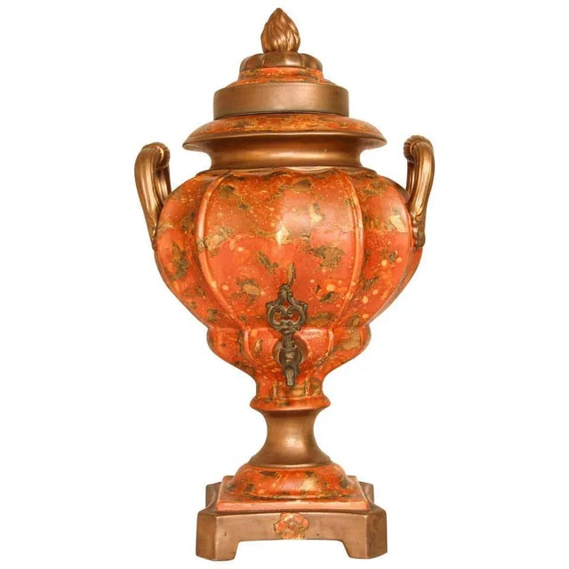 Porcelain Samovar, Tea or Coffee Urn Handmade in Italy For Sale - Image 13 of 13