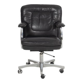 Frank Mariani Leather Desk Chair For Sale