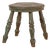 Antique Green Painted Turned Milk Stool For Sale