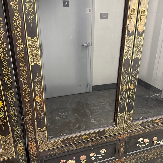 Circa 1970's Chinese Display Cabinets, Set of Three For Sale - Image 11 of 12