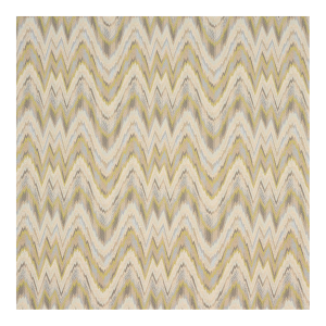 Schumacher Valkyrie Flame Stitch Fabric In Lemon Sage