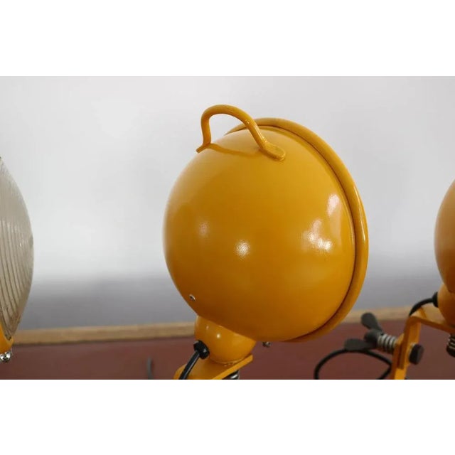 Yellow Jeep Wall Lights by Cesare Leonardi and Franca Stagi for Lumenform, Set of 3 For Sale - Image 10 of 13