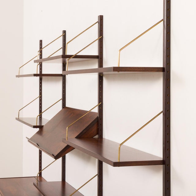 Rosewood Wall Unit with Desk by Hansen and Guldborg, Denmark, 1960s For Sale - Image 13 of 18
