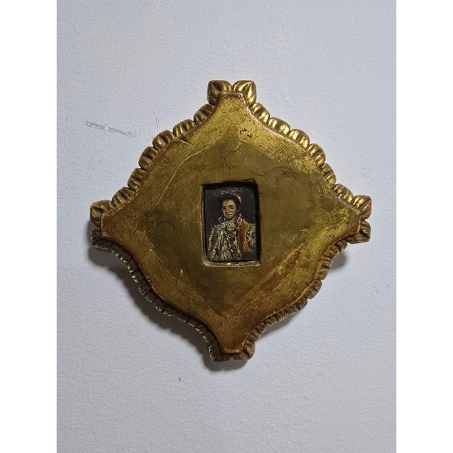 Spanish Artist, Small Portrait, 1800, Painting on Copper For Sale - Image 3 of 9