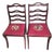 1800s Chippendale Ladderback Chairs a Pair For Sale