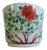 19th Century Chinese Porcelain Famille Rose Palette Cache Pot Planter Flower Pot For Sale