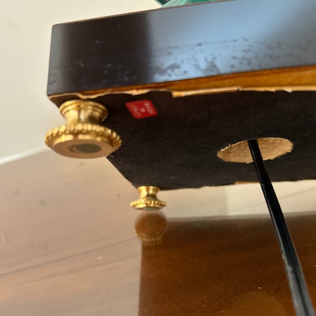 1970s Italian Porcelain Table Lamp of Neoclassical Faux Malachite Urn Form For Sale - Image 11 of 12