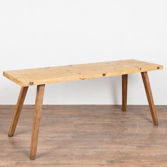 Early 20th Century Rustic Hardwood Console Table For Sale - Image 13 of 13