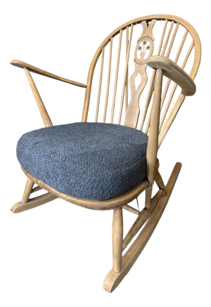 Mid-Century Modern Elm Wood Rocking Chair from Ercol, 1970s