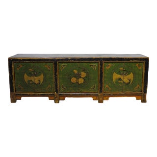 Double Crane Green Sideboard For Sale