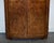 English Art Deco Burr Walnut 2-Door Wardrobe with Shelves, 1930s For Sale - Image 6 of 18