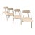 Mid-Century Cosco Stylaire Folding Chair Set of Four For Sale