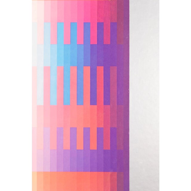 1980s Yaacov Agam Circle Gallery SoHo Exhibition Poster 1980 Exhibition Poster For Sale - Image 5 of 6