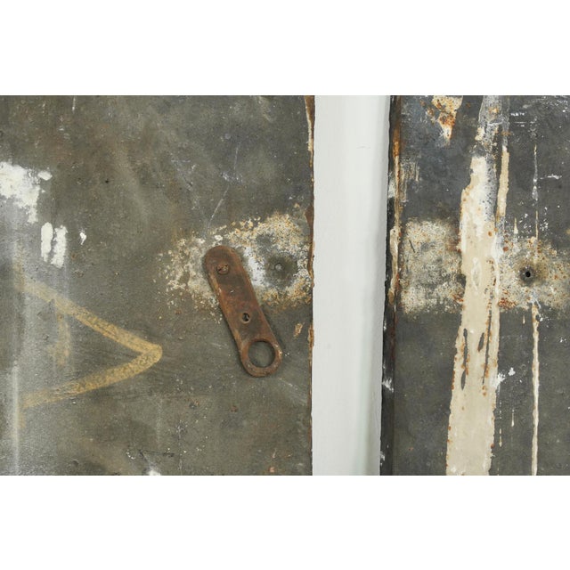 The Plaza Hotel French Style Black Cast Iron Fireback Set For Sale - Image 15 of 15