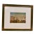 Vintage Italian Venice Canal Painting in Decorative Green and Gilt Frame, Acquired in Bellagio For Sale