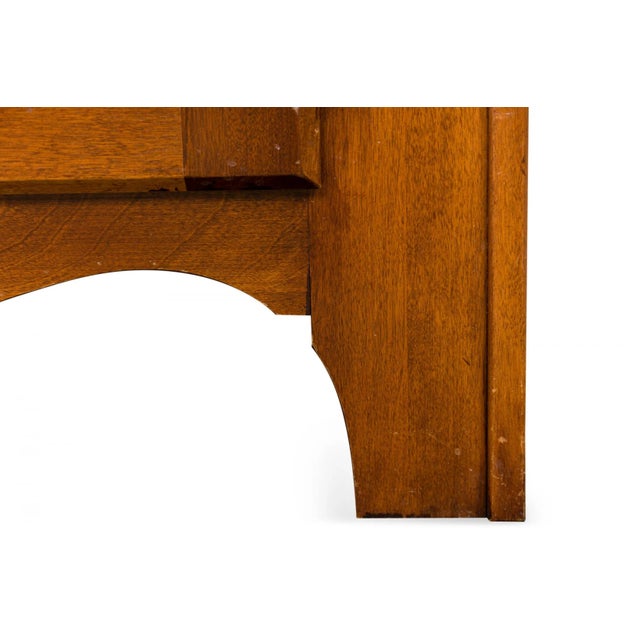 Contemporary Birch Wood Kitchen Hutch / Cabinet | Chairish