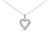 Immerse yourself in the timeless elegance of this rhodium-plated .925 sterling silver pendant, where luxury meets romance....