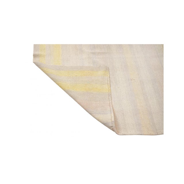 1970s Vintage Modern Turkish Cotton Kilim - 7`7″ X 9`4″ For Sale - Image 5 of 6