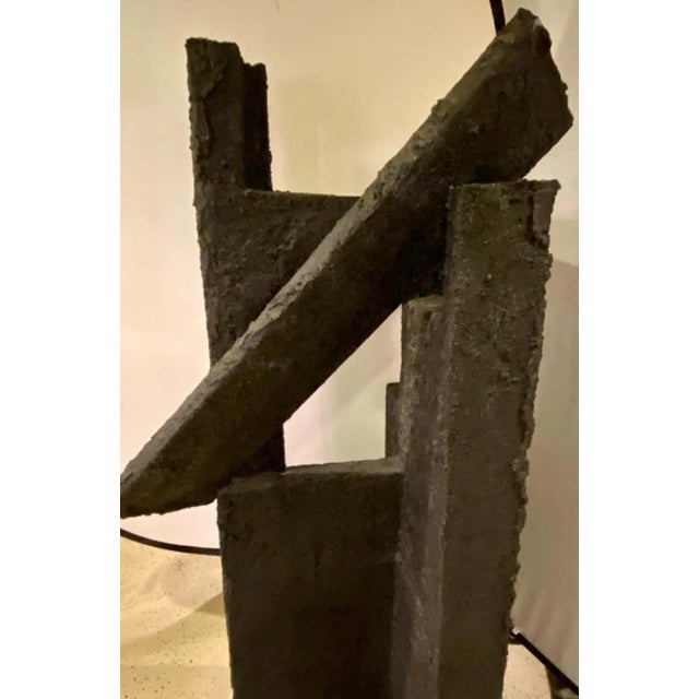 Black Geometric Sculpture by Ursula Meyer Conceptual Artist For Sale In New York - Image 6 of 13