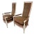 French Regency Style Velvet Fireside Chairs - a Pair For Sale