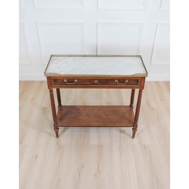 Mid 20th Century Louis XVI Style Console In Mahogany. For Sale In Atlanta - Image 6 of 10