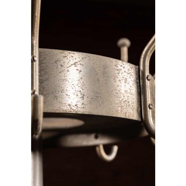 Mid 20th Century Industrial Aluminum Coat Rack Stand For Sale In Chicago - Image 6 of 7