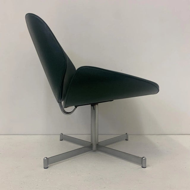 Mid-Century Dutch Exquis Lounge Chair in Dark Green by Geoffrey Harcourt for Artifort, 1960s For Sale - Image 3 of 8