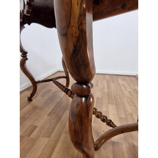 Italian Console Table in Walnut, Mid-19th Century For Sale - Image 16 of 18