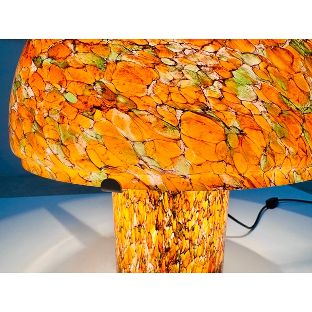 Mushroom Table Lamp in Marbled Glass from Peill & Putzler, Germany, 1970s For Sale - Image 15 of 18