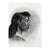 Donna Foreman Hopper Double-Sided Charcoal Portrait of a Woman in Profile For Sale