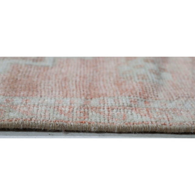 Turkish Vintage Circa 1940 Subdued Turkish Oushak Wool Runner 2ft 1in X 8ft 11in For Sale - Image 3 of 8