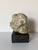 Wood 1980’s Vintage Carved Abstract Marble Sculpture on Black Wood Base, Unsigned For Sale - Image 7 of 11
