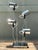Vintage Van Teal Industrial Chrome Multi-Light Lamp For Sale In West Palm - Image 6 of 13