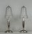 Maynadier A pair of French art deco lamps by Maynadier made circa 1925-1930. The nickel-plated bronze or solid brass bases...